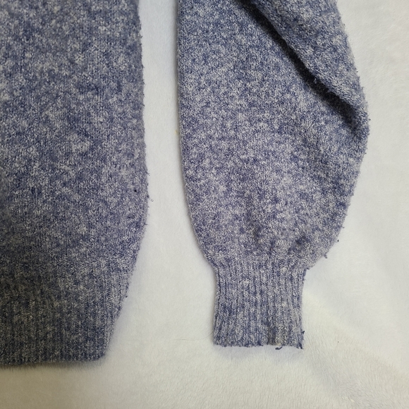 Silence & Noise Purple Marled Open V-neck Sweater - Picture 4 of 7